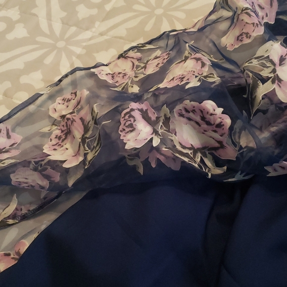 DRESS STRAPLESS FLORAL - Picture 5 of 11